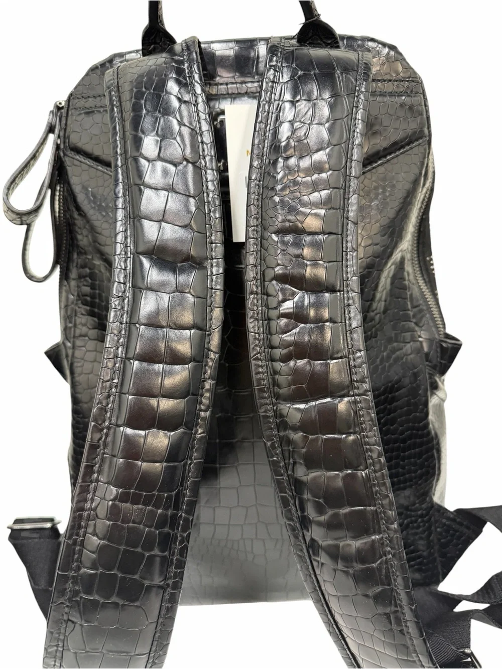 Rare MCM Black Duke Odeon Large Backpack with Gunmetal Hardware
